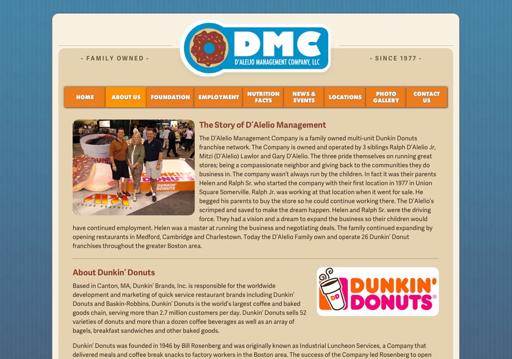D'Alelio Management Company: A Maine Website Design by SlickFish Studios