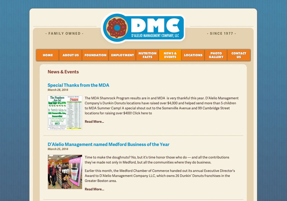 D'Alelio Management Company: A Maine Website Design by SlickFish Studios