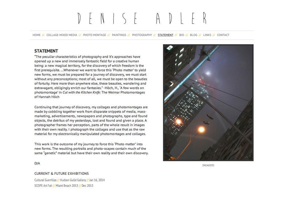 Denise Adler: A Maine Website Design by SlickFish Studios