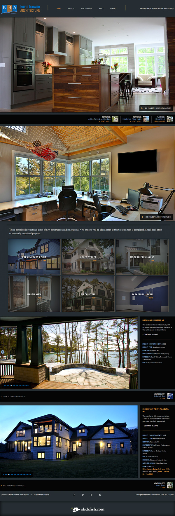 website design for Kevin Browne Architecture