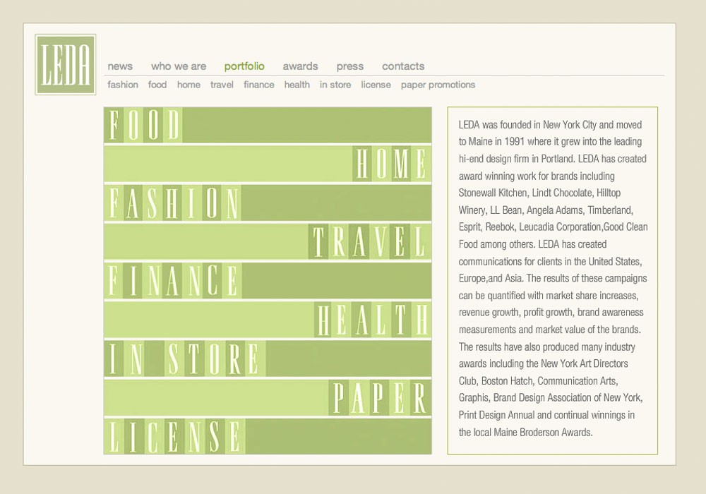 Leslie Evans Design Associates: A Maine Website Design by SlickFish Studios