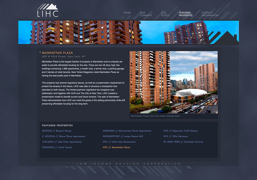 LIHC: Low Income Housing Corporation, A Maine Website Design by SlickFish Studios