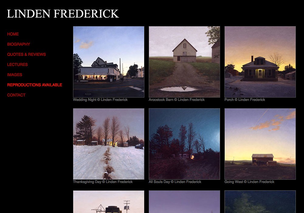 Linden Frederick: A Maine Website Design by SlickFish Studios