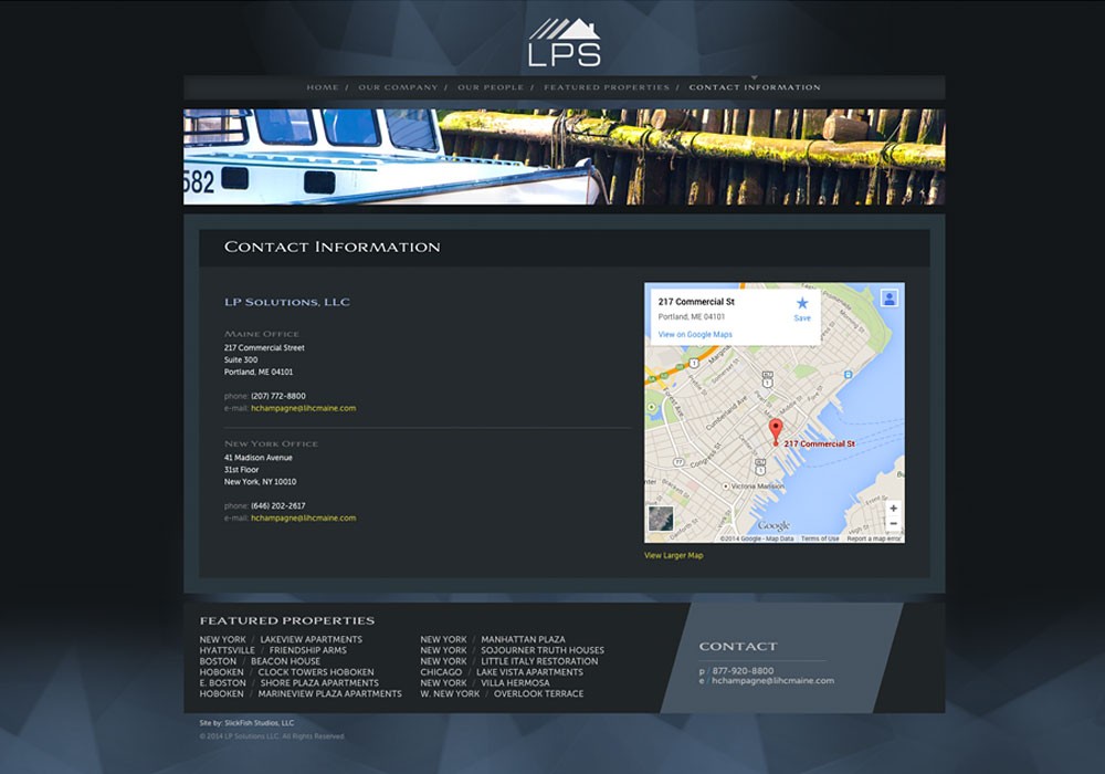 LP Solutions, LLC: A Maine Website Design by SlickFish Studios