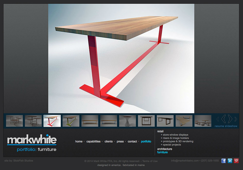 Mark White, Inc: A Maine Website Design by SlickFish Studios