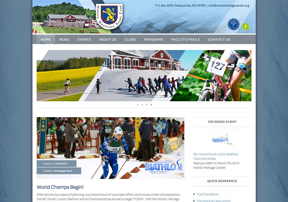 Nordic Heritage: A Maine Website Design by SlickFish Studios