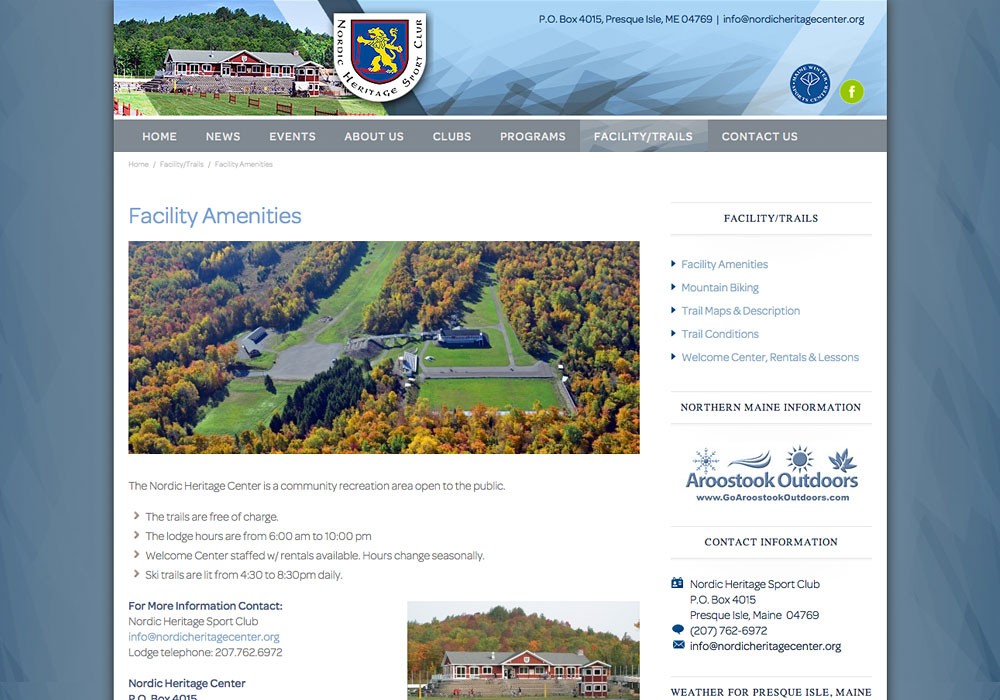 Nordic Heritage: A Maine Website Design by SlickFish Studios