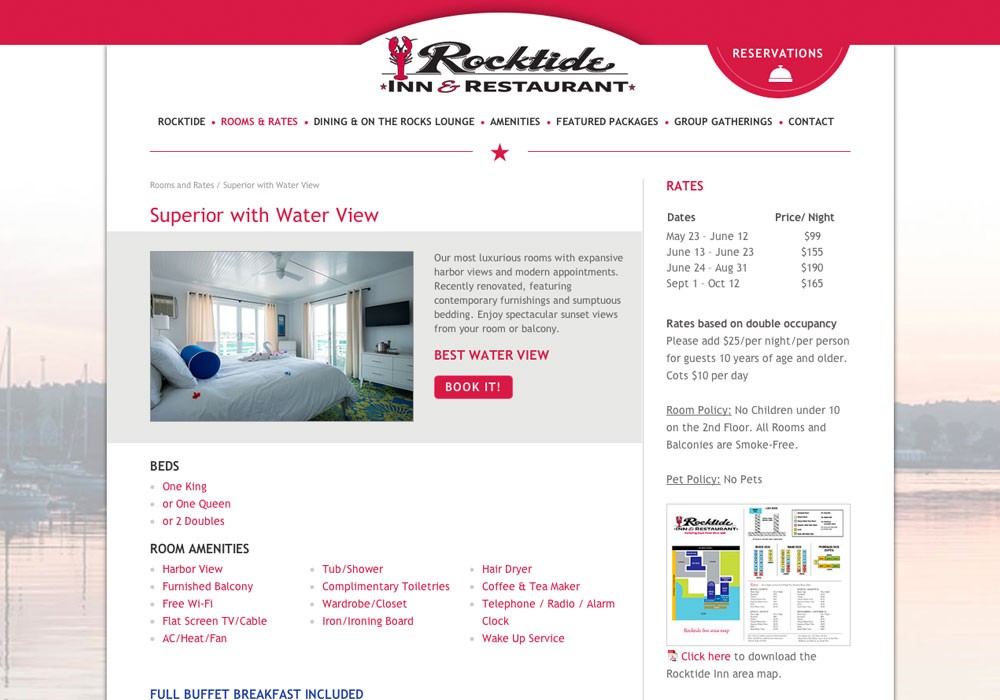 SlickFish Studios designs Inn and Hotel websites
