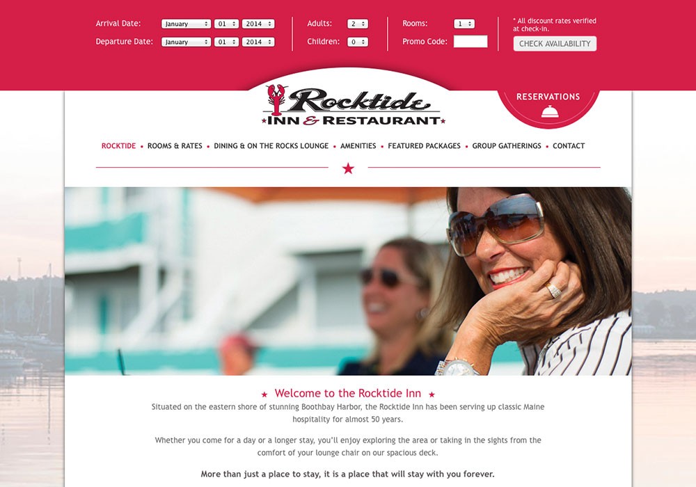 A Maine Inn and Restaurant website by SlickFish Studios