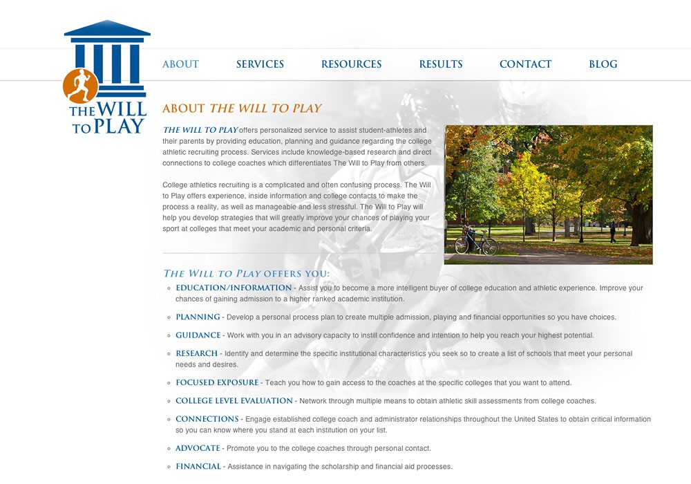 The Will to Play: A Maine Website Design by SlickFish Studios