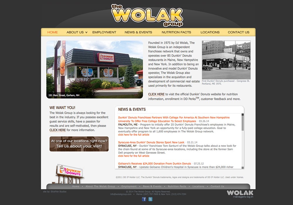 The Wolak Group: A Maine Website Design by SlickFish Studios